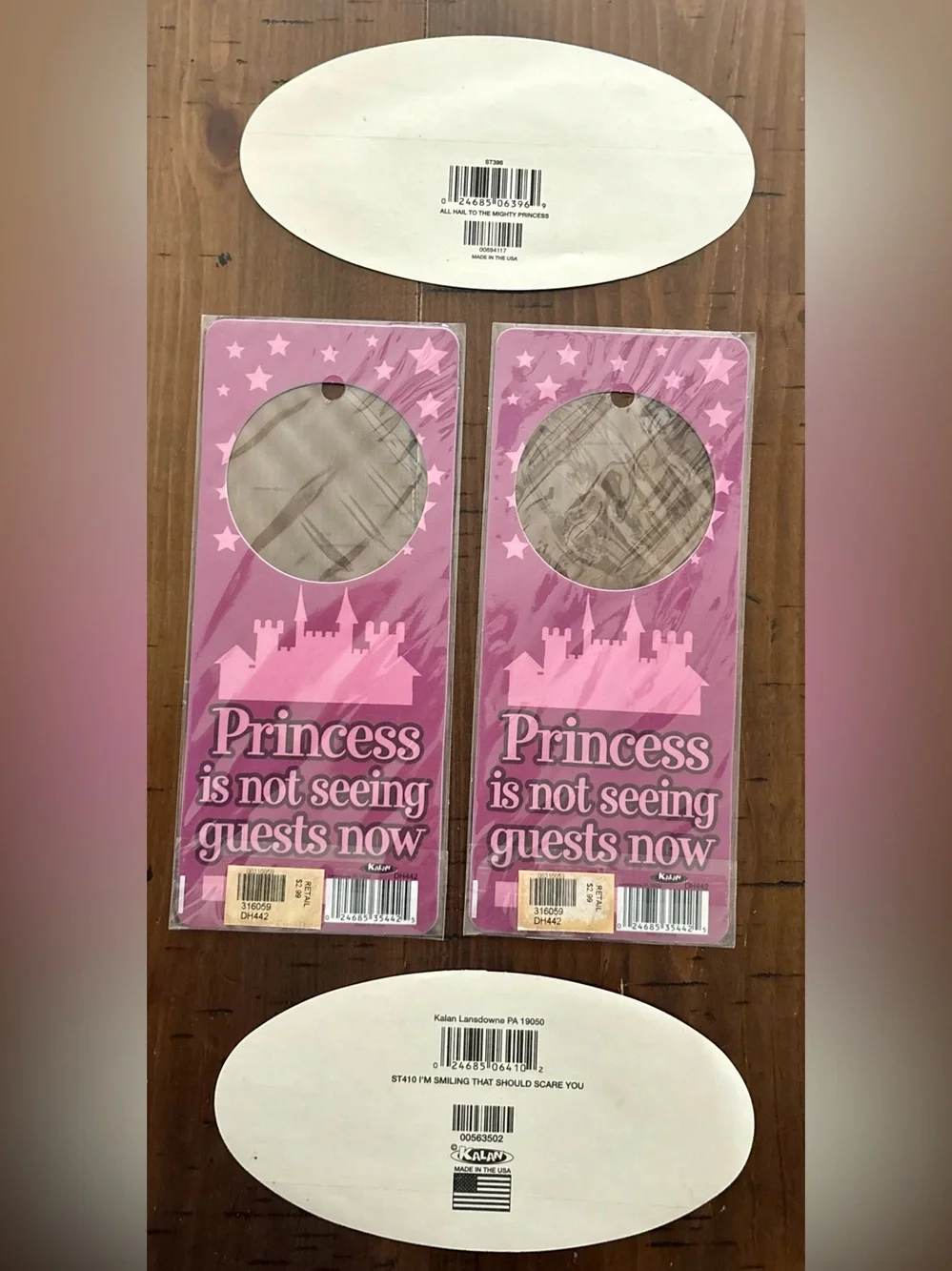 Princess Is Not Seeing Guests Now” Palace Door Hangers - Set of 2 with 2 decals